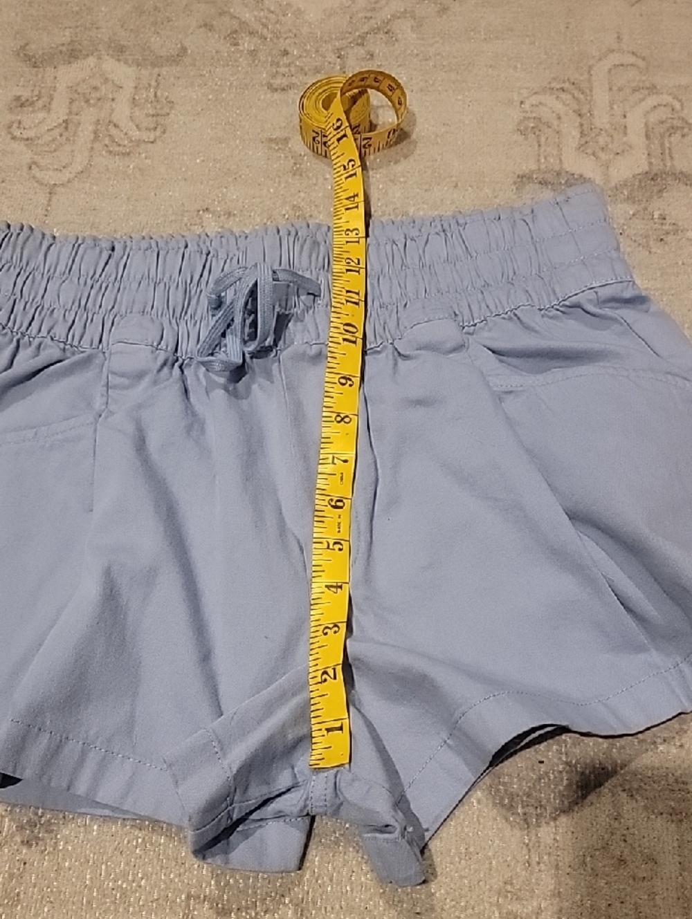 aerie Light Blue Drawstring Pull OnShorts~Size Medium~New With Tags - Picture 10 of 12